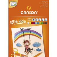 Блок во боја CANSON Kids A4 - 120 g/m², 30 листа, микс од 10 бои