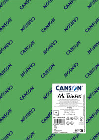 Хартија за пастел Canson Mi-Teintes A3 160 g - 10 листови – Јаболко зелена 475