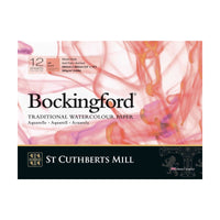CANSON St Cuthberts Bockingford акварелен блок мазен (HP) бел 300 g/m² - 12 листови