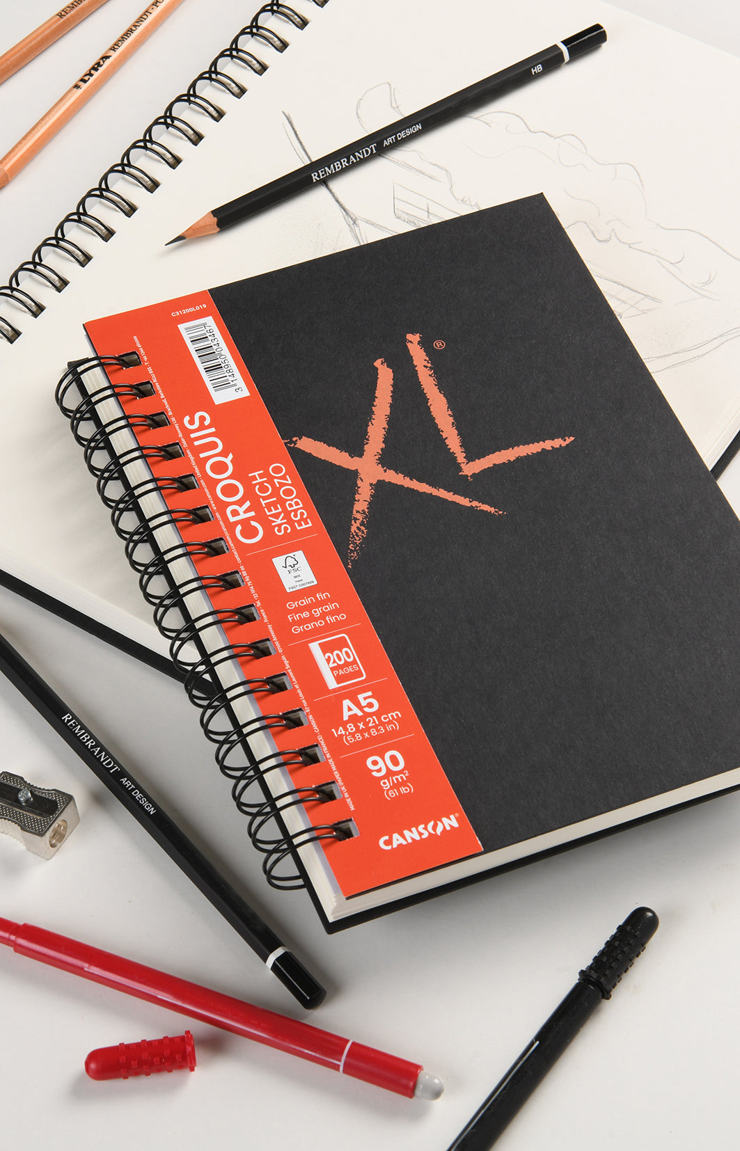 Canson XL Sketch блок за скицирање 90 g/m² - 200 листа, A5