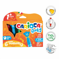 Carioca фломастери Baby тркалезен врв, микс од бои