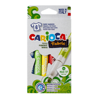 Carioca маркери за текстил, макси врв, микс бои