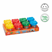 Carioca маса за моделирање Baby Do 1+, 150 g, микс од бои – 8 ×