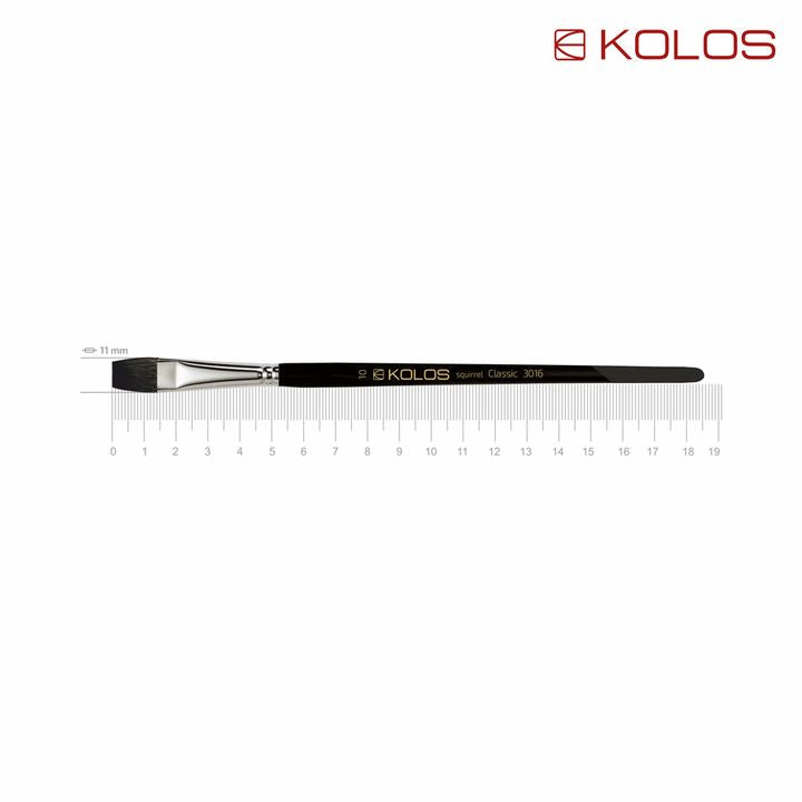 Четка за коса со рамна верверица, Kolos Classic 3016 - 6