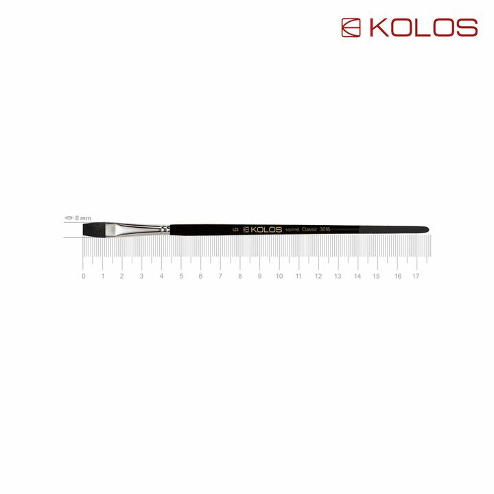 Четка за коса со рамна верверица, Kolos Classic 3016 - 4