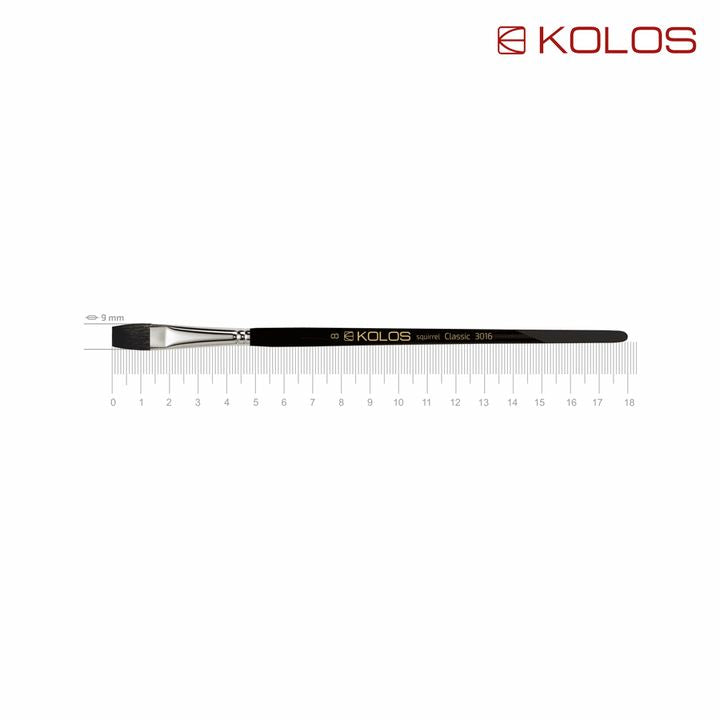 Четка за коса со рамна верверица, Kolos Classic 3016 - 5