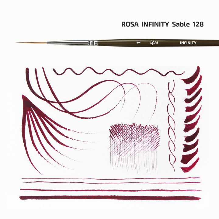 Четка за лагер ROSA INFINITY 128 Sable - 3