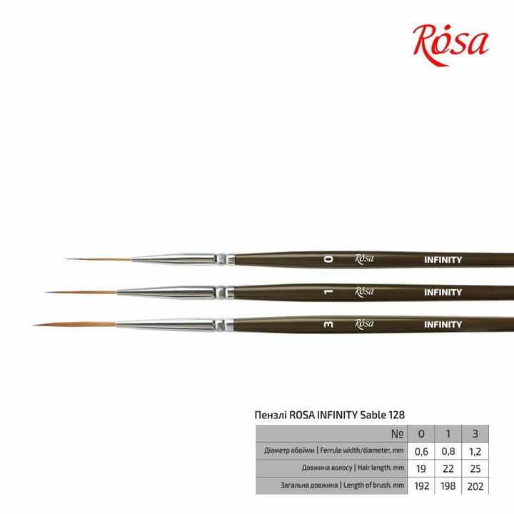 Четка за лагер ROSA INFINITY 128 Sable - 4