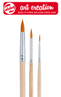 Четки ArtCreation со синтетички влакна - 3 делен сет