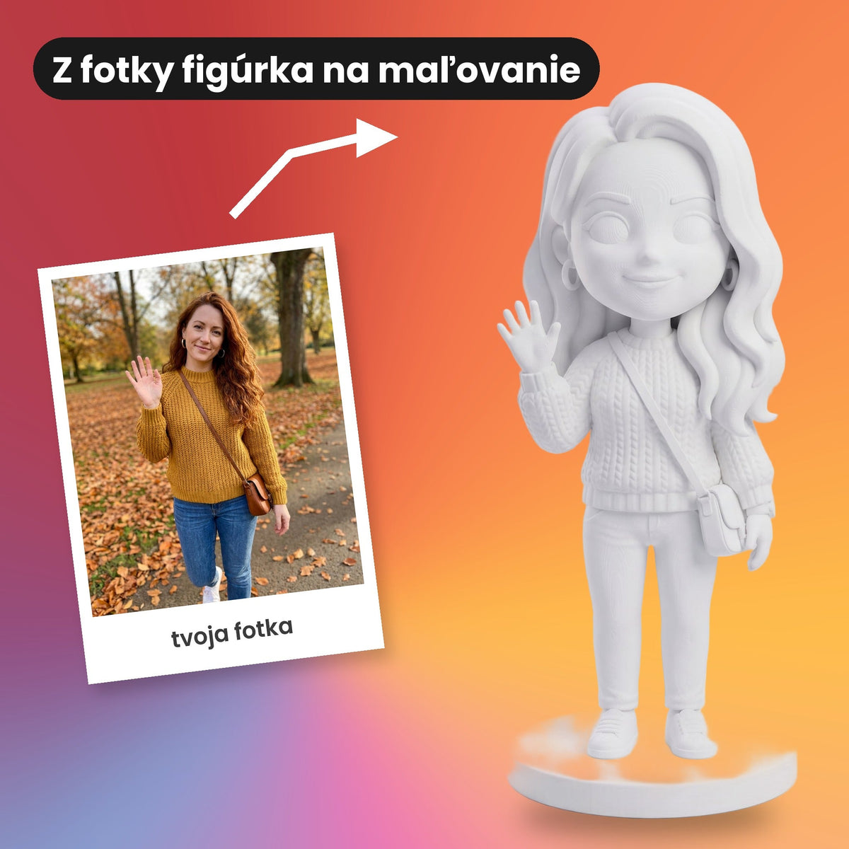 Chibi фигурина од фотографија за боење