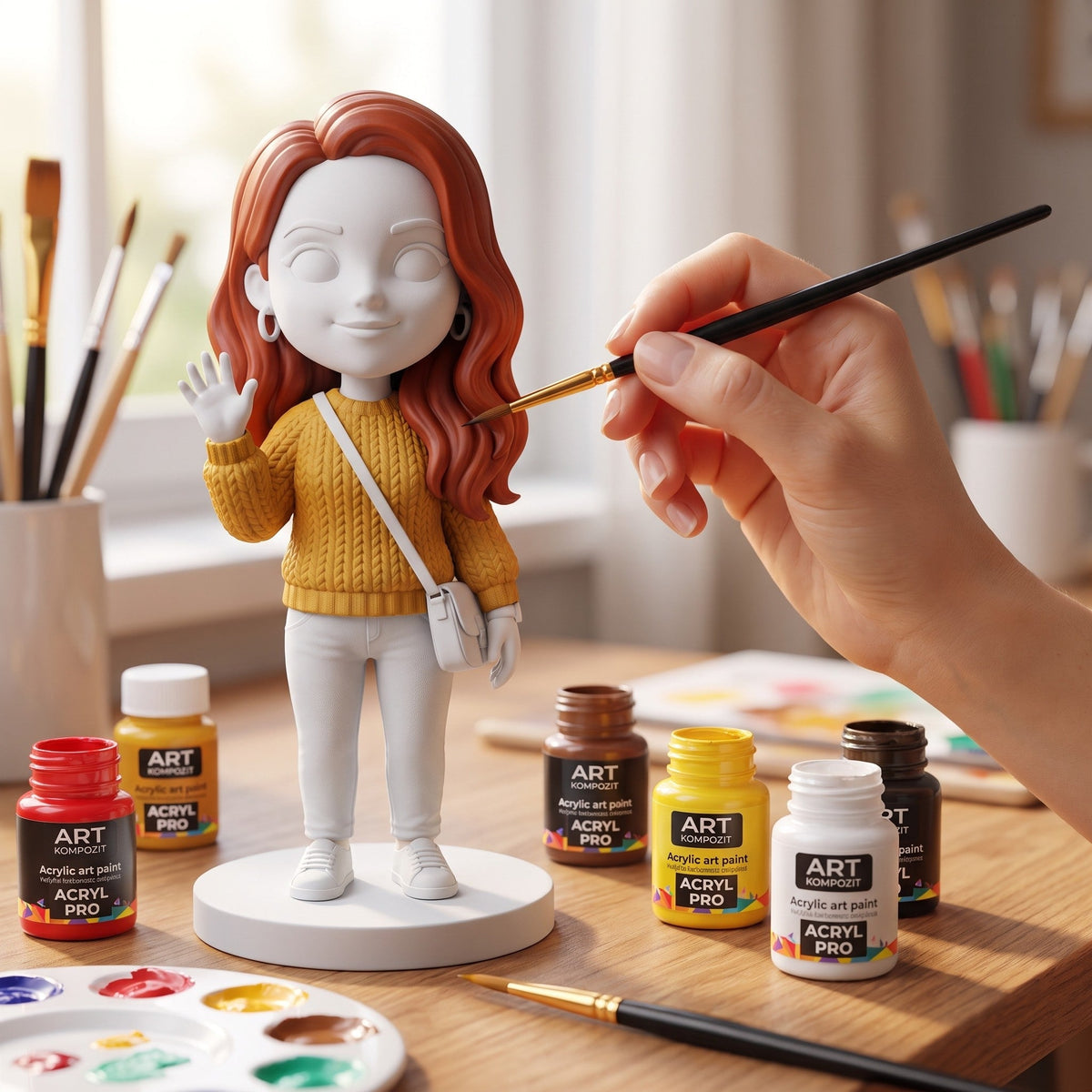 Chibi фигурина од фотографија за боење
