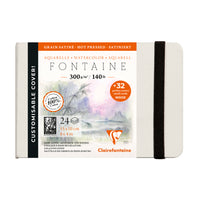 Clairefontaine Fontaine акварел книга HP 300 g 24L тврд повез