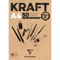 Clairefontaine крафт блок лепен – 120 g 50 листа A4