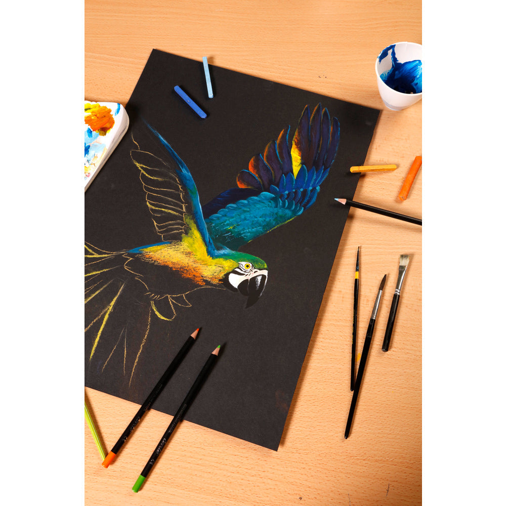 Clairefontaine Paint'On Mix Media блок 250 g 20 листа лепен Black