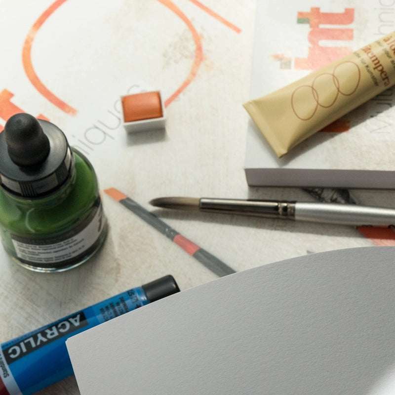 Clairefontaine Paint'On Mix Media блок 250 g 40L лепен Extra White