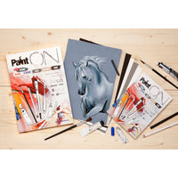 Clairefontaine Paint'On Mix Media блок бр. 6 250 g 24L лепен разни бои
