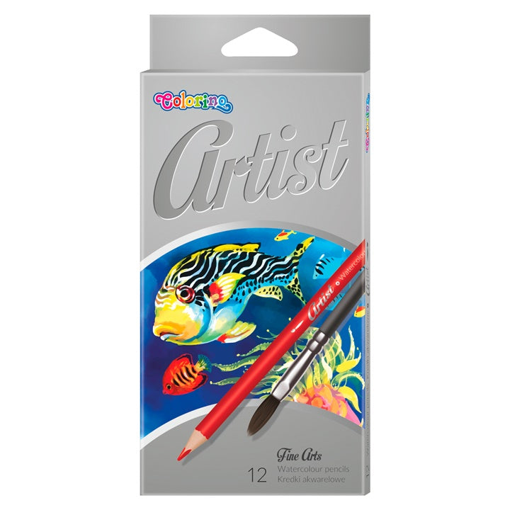 Colorino Artist Акварелни моливи со сет со четки