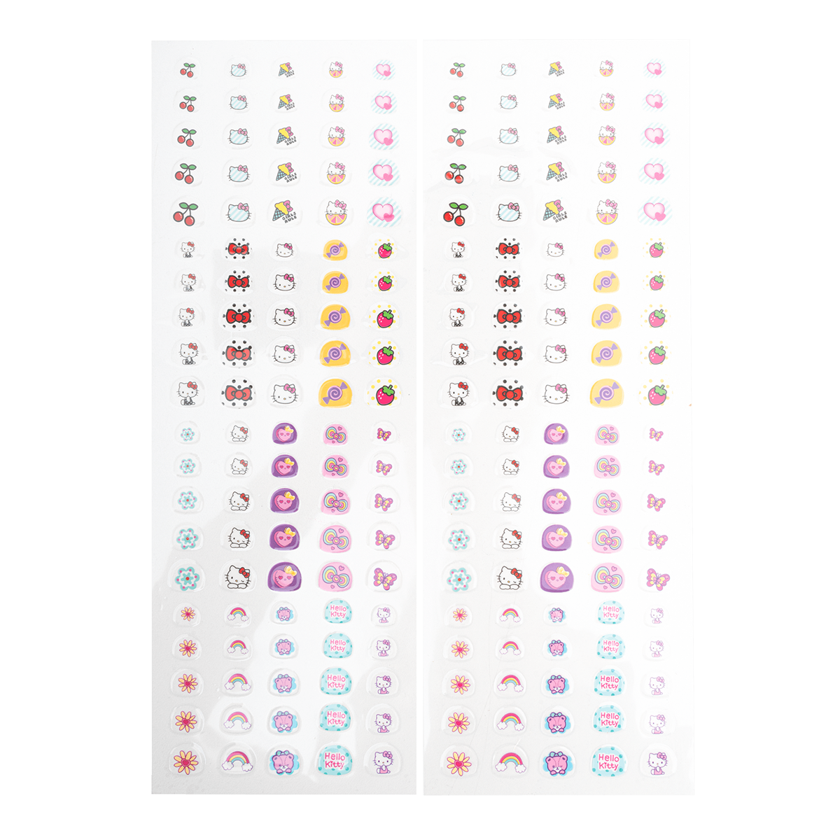 Colorino налепници за нокти Hello Kitty, 200 пар., микс бои