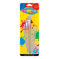 Colorino сет четки - рамни и тркалезни, 8 пар.
