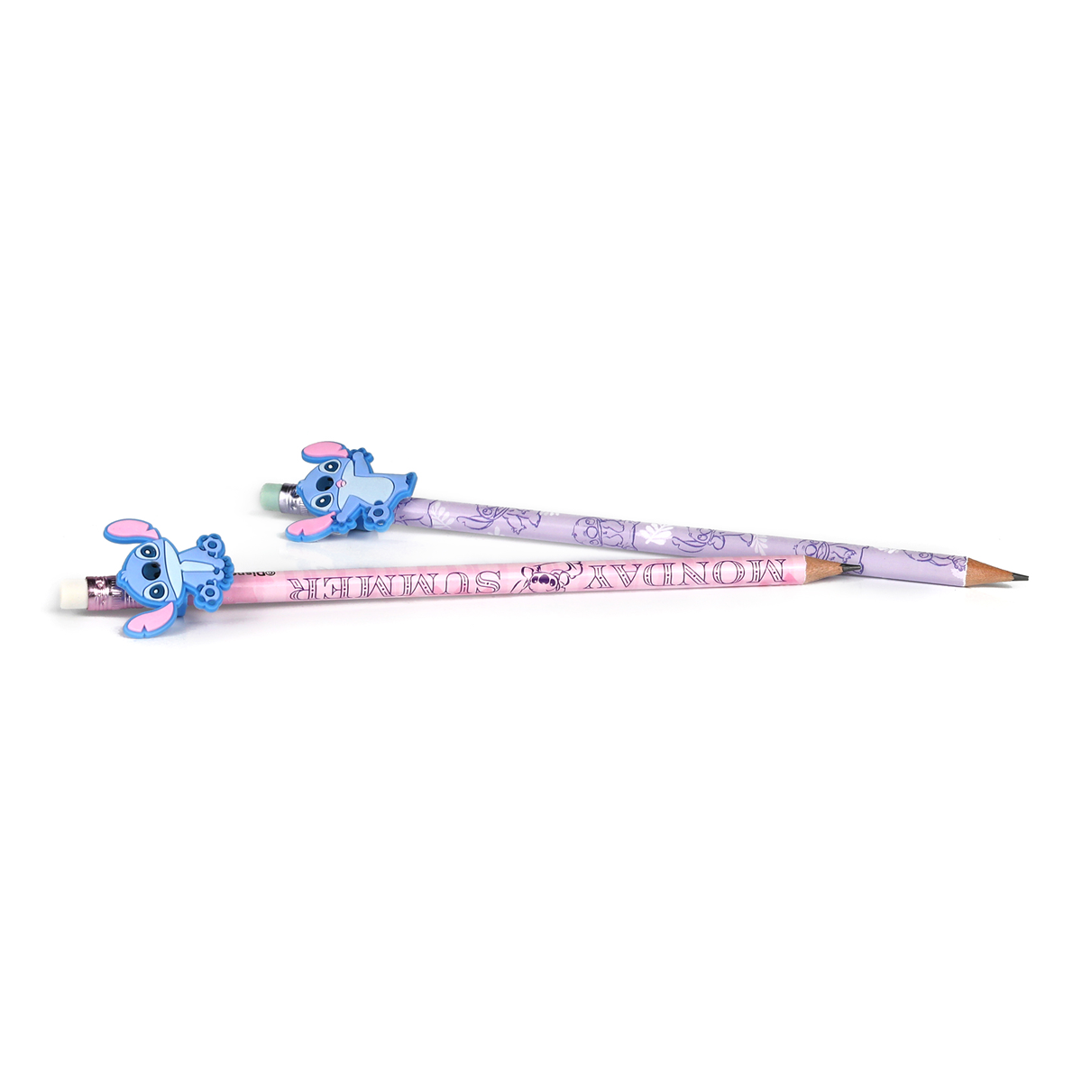 Colorino сет моливи Stitch Pastel 3, тркалезни со гума