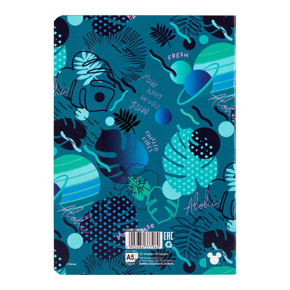Colorino тетратка на линии Stitch A5, 32 листа