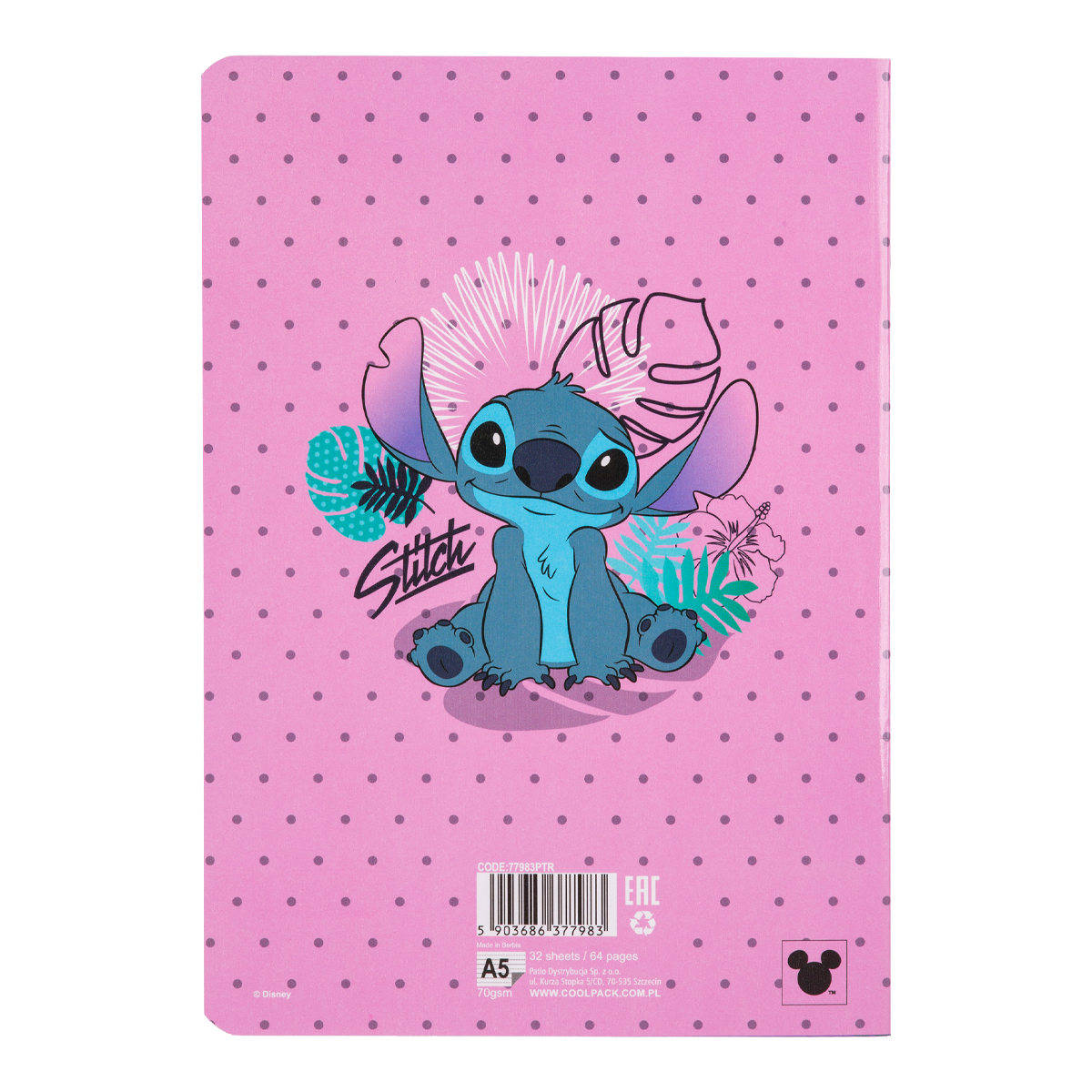 Colorino тетратка Stitch 3, A5, 32 листа, со линии