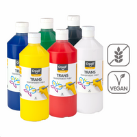 Creall сет транспарентни бои Trans, 6 × 500 ml