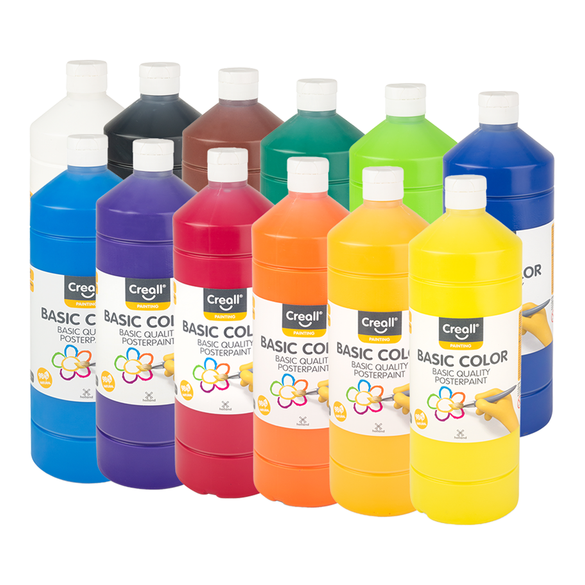 Creall темперни бои, 1 000 ml, микс бои