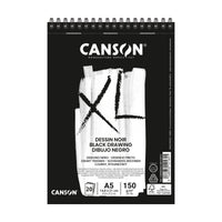 Црн скицар CANSON XL Dessin A5 - 150 g/m², 30 листови