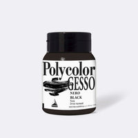 Црно акрилно gesso Maimeri Polycolor 500 ml