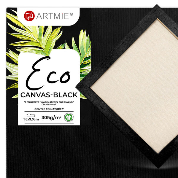Црно платно за уметник ECO на рамка | Различни големини