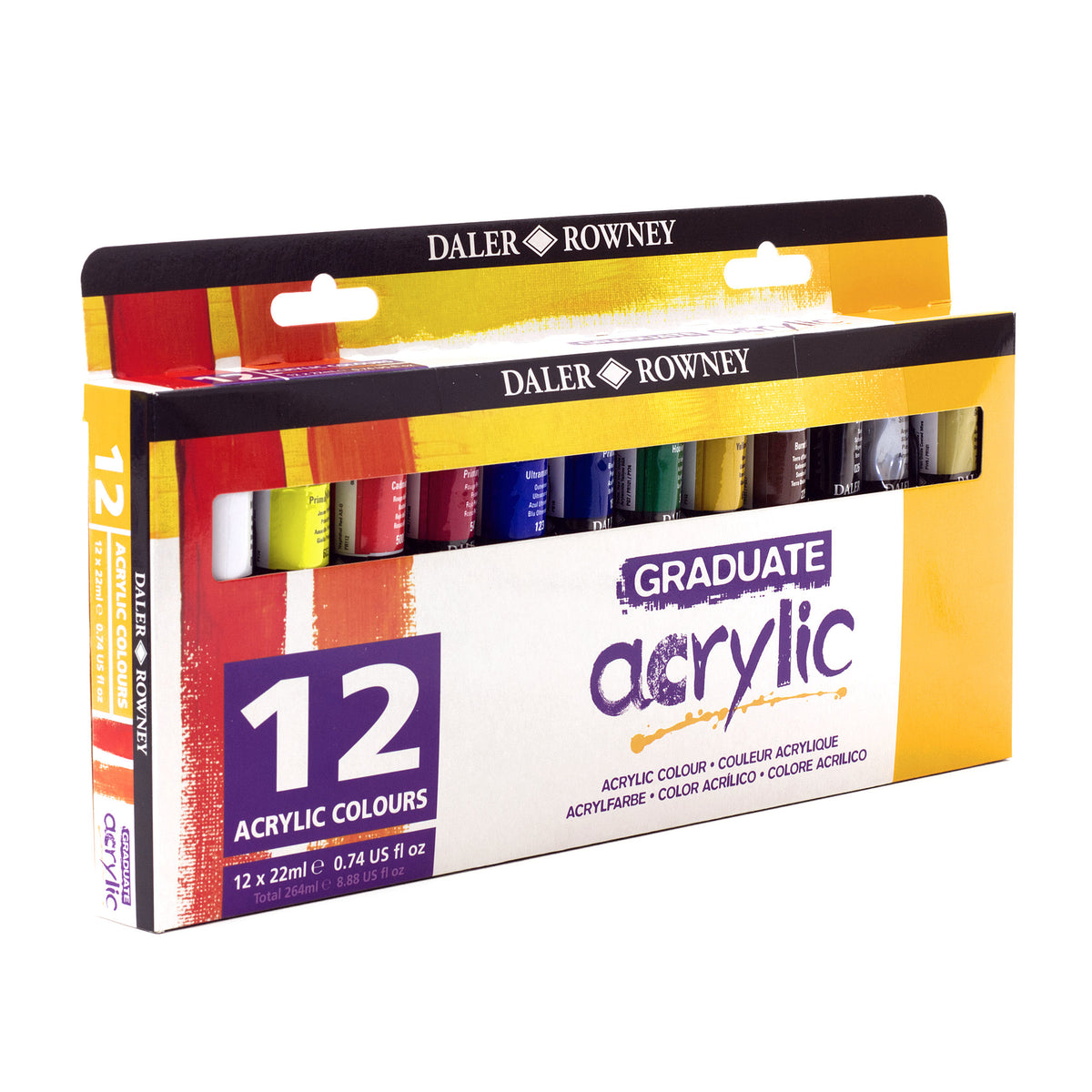 DALER ROWNEY Graduate сет акрилни бои 12 x 22 ml