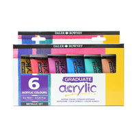DALER ROWNEY D&R Graduate сет металик акрилни бои 6 x 75 ml