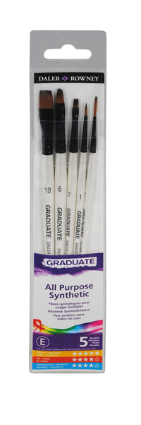 Сет универзални синтетички четки DALER ROWNEY Graduate – 5 пар.