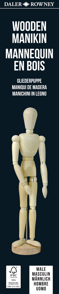 Дрвен манекен момче DALER ROWNEY 30 cm