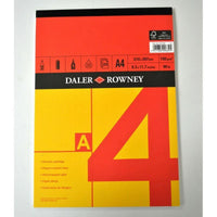 Блок за скицирање DALER ROWNEY Red & Yellow A4, 150 g, 25 листа, лепен