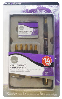Сет за калиграфија DALER ROWNEY Simply 14 парчиња со додатоци