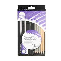 DALER ROWNEY D&R Simply сет со моливи и јаглен 12 пар.