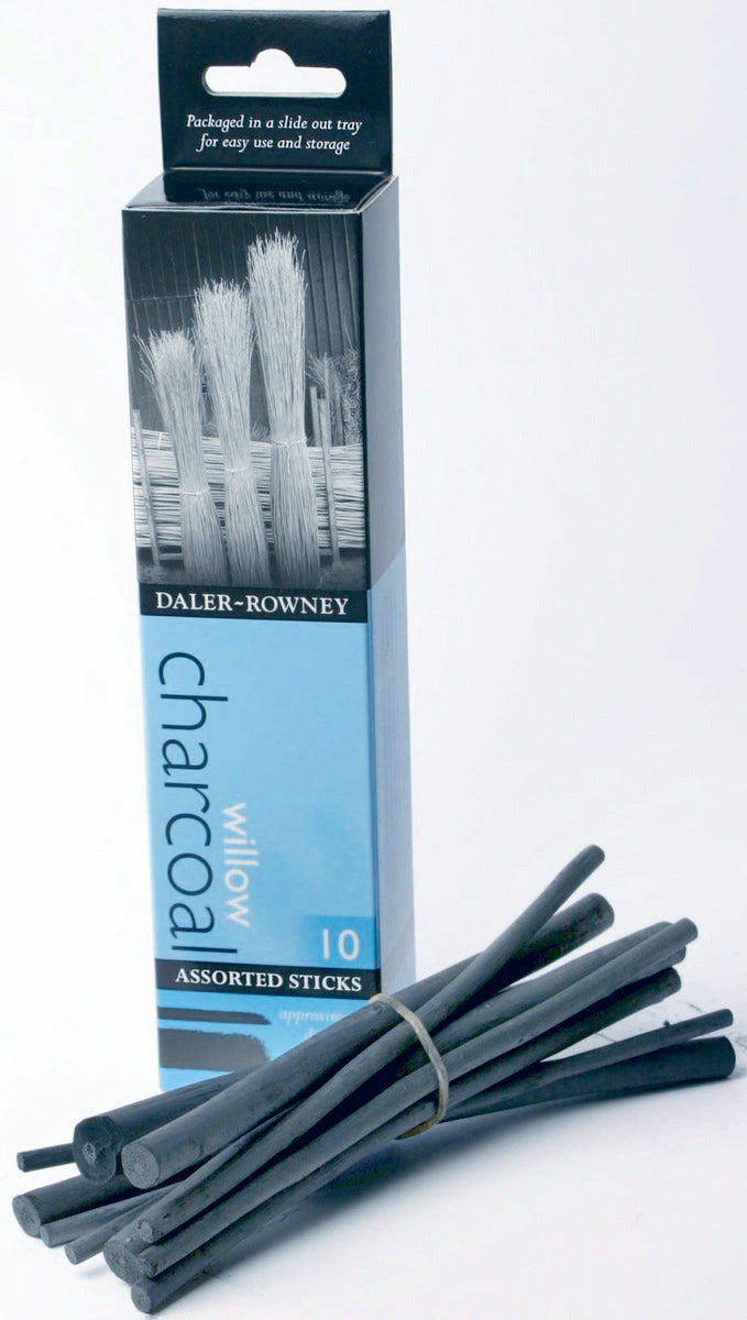 Јаглен за цртање DALER ROWNEY со различни димензии 2-10 mm - 10 пар.