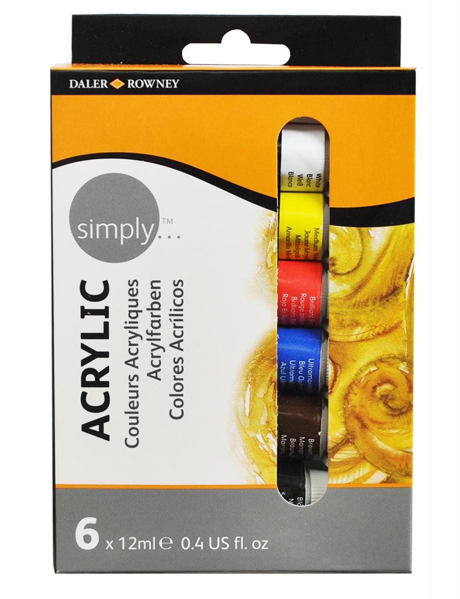 Daler- Rowney - акрилен сет 6 x 12ml