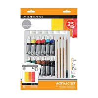 Daler Rowney акрилен сет со додатоци 25 парчиња - 1