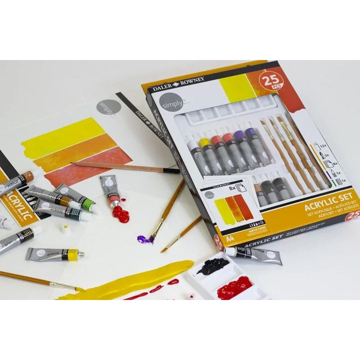 Daler Rowney акрилен сет со додатоци 25 парчиња - 2