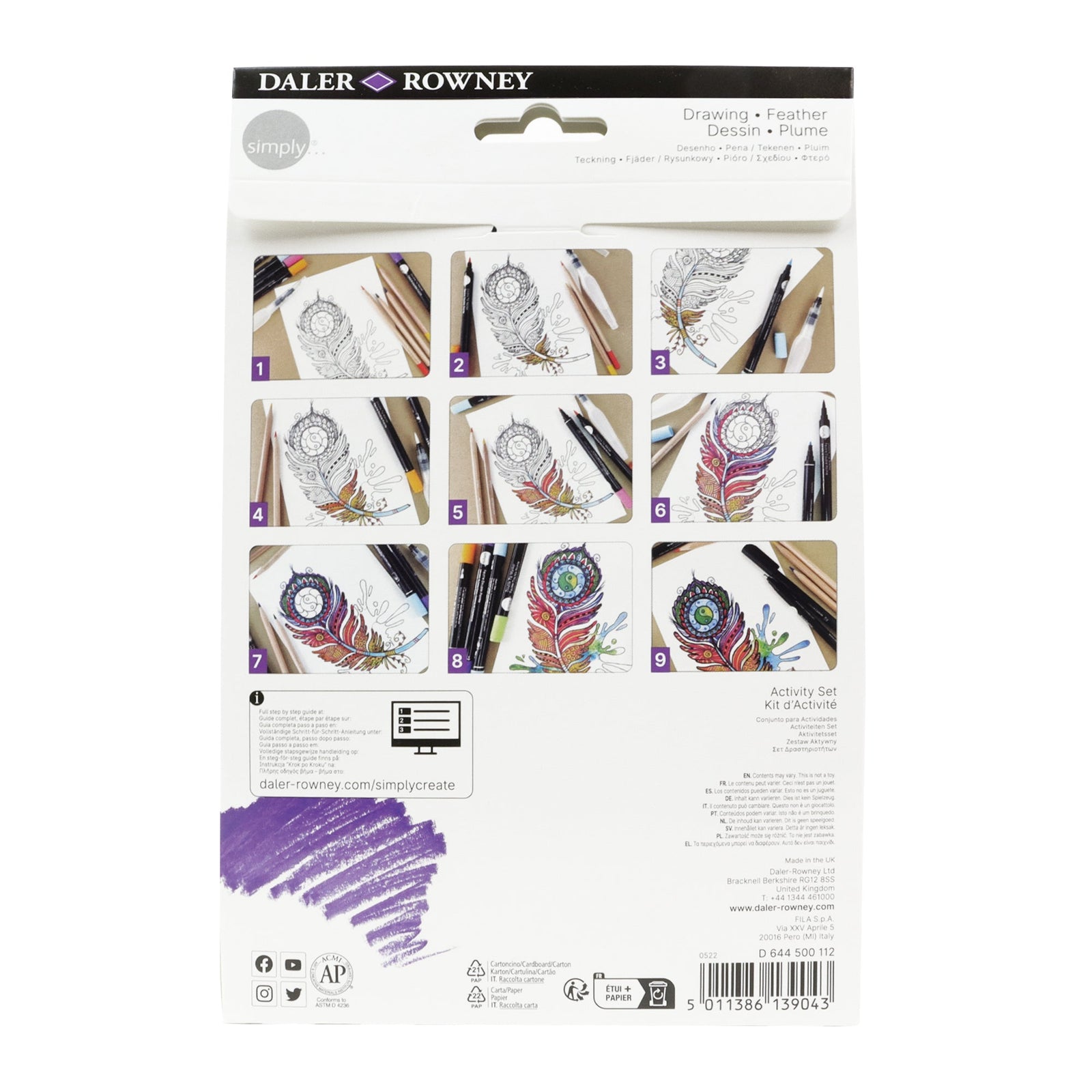 DALER ROWNEY D&R Simply почетнички сет за цртање