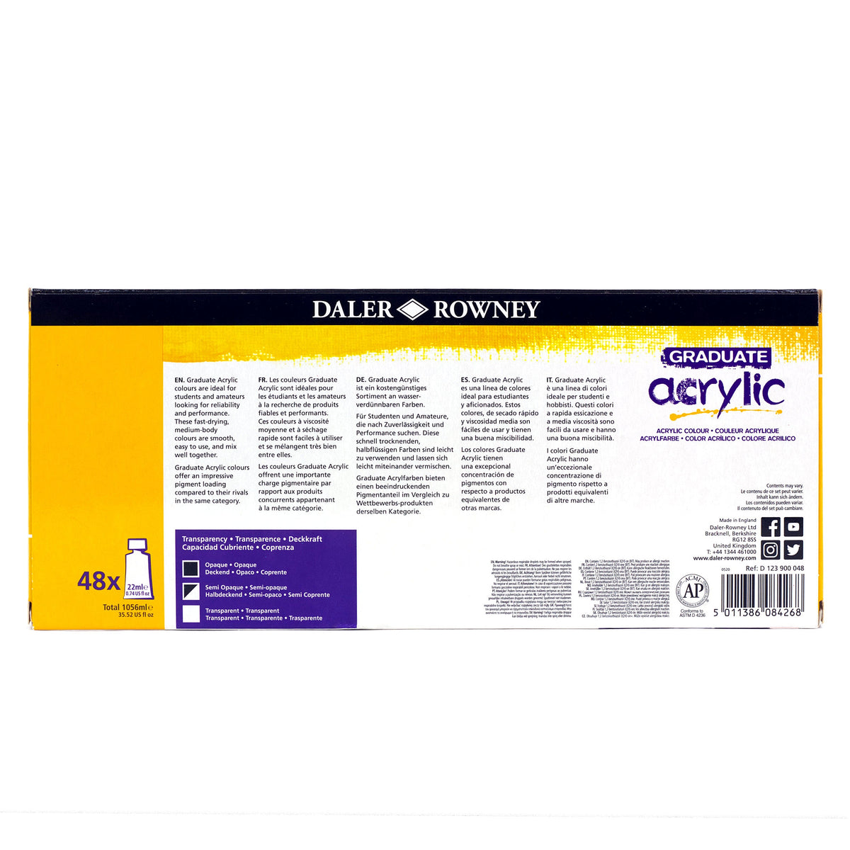 DALER ROWNEY Graduate сет акрилни бои 48 x 22 ml