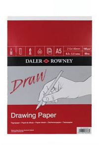 Daler-Rowney Medium Grain скицар за цртање 160 g/m² 50 листа A5 лепен