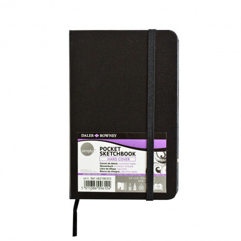 DALER ROWNEY Simply џебен скицен блок лепен 100 g/m² - 72 листа