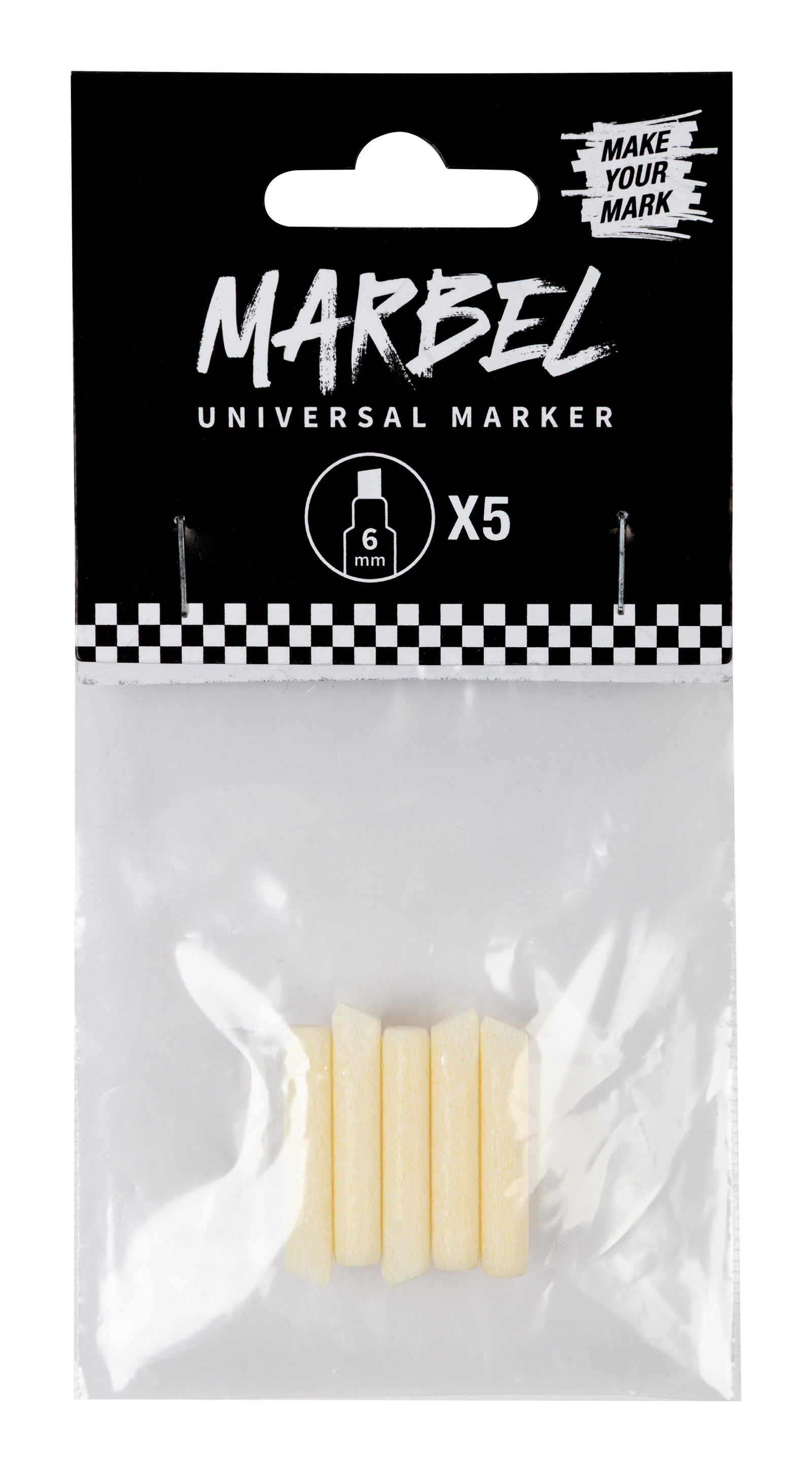 Резервни врвови за маркери DARWI Marbel 6 mm – 5 пар.