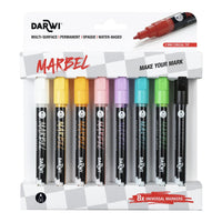 DARWI Marbel сет акрилни маркери 2 mm Light