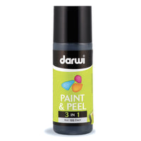 Боја за стакло што се лупи DARWI Paint & Peel 3v1 80 ml – црна