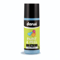 Боја за стакло што се лупи DARWI Paint & Peel 3v1 80 ml – сина со светки